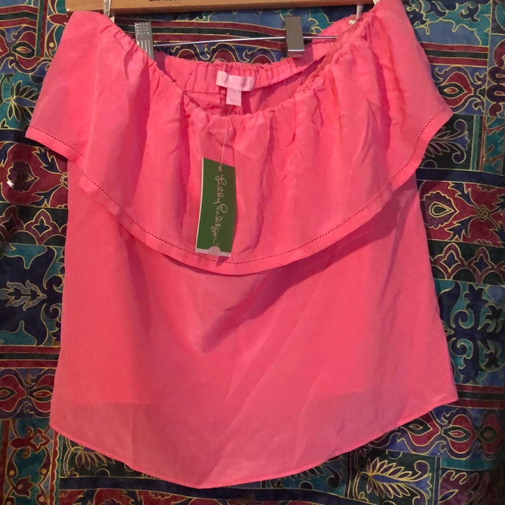 Lilly Pulitzer Hotty Pink Ginny top